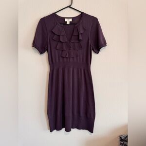 Anne Taylor Loft Plum colored Sweater‎ Dress